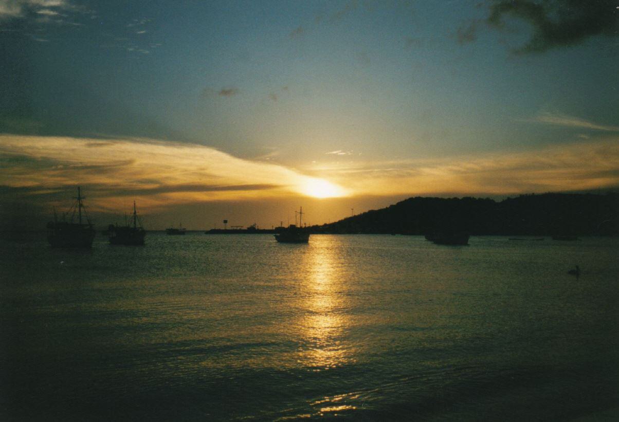 Sonnenuntergang in der Karibik